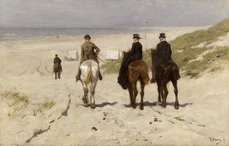 Anton mauve Riders on the Beach at Scheveningen (nn02)